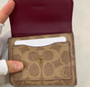 蔻馳（COACH）女士馬車印花MILA小號(hào)翻蓋錢包 B4/粉筆白色 灰褐色 曬單實(shí)拍圖