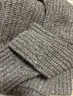 無印良品（MUJI）女式 牦牛絨混 高圓領(lǐng)開衫針織毛衣針織衫外套秋冬  BA1PPA4A 灰色 L (165/88A) 曬單實(shí)拍圖