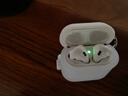 創(chuàng  )思米適用airpods2/1保護套蘋(píng)果藍牙耳機二代硅膠保護殼透明創(chuàng  )意防摔防刮 半透白 曬單實(shí)拍圖