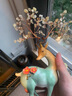 春錦秋鯉銅梅花鹿擺件客廳裝飾品玄關(guān)辦公室喬開業(yè)遷新居禮物 一鹿發(fā)財17*8.5*29cm 曬單實拍圖
