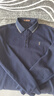 才子男士長(cháng)袖POLO翻領(lǐng)品牌LOGO刺繡撞色條紋領(lǐng)內搭打底上衣 曬單實(shí)拍圖