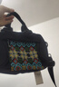 一抹異彩復古刺繡手提包橫款女包大氣輕便斜挎包牛津布休閑通勤包布藝包包 藍色藍底刺繡 曬單實(shí)拍圖