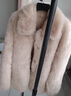 離境天托斯卡納皮毛一體2025新款托斯卡納真皮毛一體皮草外套女2024冬新 米白色 S 均碼 曬單實(shí)拍圖