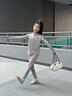安德瑪（Under Armour）兒童套裝女大童針織休閑舒適運動(dòng)套裝春季運動(dòng)套裝251213176 鉛灰紫 150 曬單實(shí)拍圖
