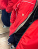 阿迪達斯（adidas）三葉草棉服男裝2026夏季CNY蛇年新年款本命年雙面穿立領外套 KA0822猩紅卡其棕/蛇年生肖款 L 曬單實拍圖
