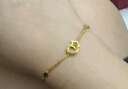 金至尊黃金手鏈許愿星球520生日禮物女足金999計價18.5cm-2.94g 曬單實拍圖