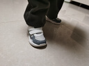 基諾浦冬季男女寶寶復古潮型學(xué)步鞋 加絨保暖搖粒絨兒童棉鞋GY1658 灰色/白色 24 150mm 適合腳長(cháng)146-155mm 曬單實(shí)拍圖