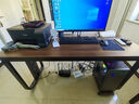 萌熙迪 辦公電腦桌簡(jiǎn)約辦公室家具桌椅組合經(jīng)理總裁大班臺老板桌 140*60cm桌-黑架【不含柜】 曬單實(shí)拍圖