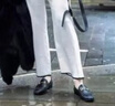 卡帝樂鱷魚（CARTELO）真皮英倫風(fēng)小皮鞋女鞋子2025春秋新款百搭樂福鞋粗跟黑單鞋豆豆鞋 黑色金扣5厘米 36 曬單實拍圖
