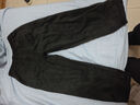頭號青年純棉休閑長(cháng)褲男秋冬加絨闊腿工裝褲復古寬松直筒褲子男 黑 2XL 曬單實(shí)拍圖