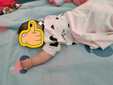 棉棉柔嬰兒開襠連體衣寶寶衣服夏季薄款長袖睡衣純棉男嬰幼兒空調(diào)服秋季 米白奶牛 【開襠 夏季薄款】 100cm 曬單實(shí)拍圖