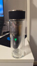 膳魔師（THERMOS）雙層玻璃杯TCGB-400帶茶漏泡茶杯TCGE-300商務(wù)辦公茶壺TCGA-400 TCGA-400灰色GY（附杯套） 400ml 曬單實(shí)拍圖