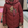 雋狐中老年羽絨服女短款媽媽冬裝加厚大碼60歲70老人奶奶太太冬季外套 紅色 XL 【推薦85-105斤】 曬單實(shí)拍圖