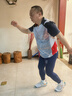 馬孔多（macondo）男子跑步支撐長(cháng)褲分區壓縮三口袋收納防汗后兜速干半馬全馬 夜海藍 XL 【140-150斤】 曬單實(shí)拍圖