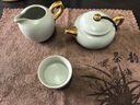 汝道 汝窯功夫茶具便攜式旅行茶具套裝車載隨行收納包復(fù)古可養(yǎng)蟬翼開片汝瓷茶壺茶杯泡茶器帶茶盤 汝窯描金仙鶴傲然壺旅行套裝 曬單實拍圖