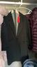 皮爾卡丹（pierre cardin）雙面羊絨大衣女中長款2024年新款黑色毛呢氣質(zhì)西裝領(lǐng)呢子外套 黑色 L 曬單實拍圖