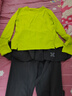 悅步跑步運(yùn)動(dòng)套裝戶外晨跑速干健身衣騎行服女羽毛球服網(wǎng)球服長袖T恤 檸檬黃+灰色褲裙+健身襪 M【推薦98-110斤】 曬單實(shí)拍圖