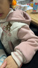 靚貝城堡女童外套秋冬款2025新款洋氣女寶寶棉服加絨加厚上衣兒童冬裝棉衣 粉色 120cm 曬單實拍圖