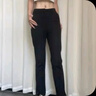 她享休閑褲女顯瘦開(kāi)叉通勤直筒褲子春秋百搭九分西裝褲女褲T143K2015 曬單實(shí)拍圖