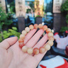 QMXD菩提根手串女文玩盤珠菩提子學(xué)生盤玩佛珠文玩盤串手鏈男珠子禮物 楊梅飄花圓珠【主圖款】 曬單實拍圖