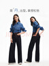 VEROMODA【超模褲】牛仔褲女2025新款原色復(fù)古高腰直通喇叭褲 特深牛仔藍(lán)色-A 2XL 曬單實(shí)拍圖
