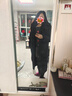 花語(yǔ)志中長(cháng)款棉服女2025新款韓版棉襖棉衣冬裝黑色小個(gè)子學(xué)生時(shí)尚寬松型 長(cháng)款過(guò)膝棉服【黑色】加厚 M 【建議95-110斤】 曬單實(shí)拍圖