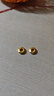 綠儂珠寶 S925銀鍍金古法素面隔片直切墊片diy飾品配件 直徑約8mm/單片【無(wú)相切面隔片】 曬單實(shí)拍圖
