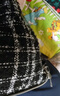 GXG男裝  pu皮口袋小香風(fēng)面料棉服男通勤保暖加厚外套 24冬季新 黑色 M 曬單實(shí)拍圖
