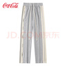 可口可樂(lè )（Coca-Cola）休閑褲男秋冬美式褲子運動(dòng)褲直筒褲衛褲 灰色常規 M(110-130斤) 曬單實(shí)拍圖