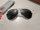 雷朋（RayBan）偏光太陽(yáng)鏡男女款經(jīng)典飛行員系列時(shí)尚墨鏡開(kāi)車護(hù)眼司機(jī)鏡0RB3025 002/58黑色鏡框綠色鏡片 尺寸62 曬單實(shí)拍圖