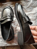 于系大碼女鞋寬腳41一43英倫風(fēng)小皮鞋女韓版一腳蹬樂(lè )福鞋42日系jk單鞋 黑色 43 曬單實(shí)拍圖