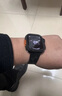 E-Trend適用蘋果手表表帶s10夏天iWatch9瘋馬紋apple watch ultra2透氣s8 H形黑色 適用46mm表盤【新品10代iwatch】 曬單實(shí)拍圖