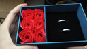 締時尚999足銀情侶戒指一對男女活口閉口求婚結婚對戒指環(huán)飾品生日禮物 QLJZ019 開口情侶戒指一對 曬單實拍圖
