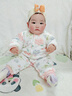 李晨曦（Lichenxi）嬰兒護(hù)鹵門頭巾帽子夏季可愛洋氣薄款男女寶寶夏天透氣遮腦門包頭 麗HAPPY蝴蝶結(jié)印度帽—淺黃色 適合3-18個(gè)月寶寶頭圍40-48CM 曬單實(shí)拍圖