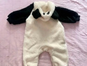 papa爬爬秋冬季男女寶寶動(dòng)物爬服連體衣加厚抱抱絨保暖嬰兒哈衣 熊貓寶寶 80cm 曬單實(shí)拍圖