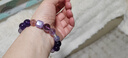 普陀山【正品保真】紫水晶手串九紫離火白水晶南紅手串送女友生日禮物 九紫離火手串【繁銀花款】 曬單實(shí)拍圖