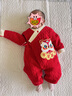 貝瑞加（Babyprints）新生兒連體衣春節(jié)拜年服加厚保暖滿月服初生男女寶寶護肚爬服 52 曬單實拍圖