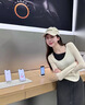 慵懶風(fēng)顯瘦假兩件撞色設計感針織衫女秋季2025新款寬松百搭毛衣 白色 均碼 （建議80-130斤） 曬單實(shí)拍圖