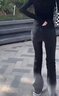 Jret黑灰漸變微喇牛仔褲女學(xué)生設(shè)計(jì)感港風(fēng)高腰微喇叭馬蹄長褲百搭時(shí)尚 黑灰漸變微喇長褲 908 M 建議95-107斤左右 曬單實(shí)拍圖