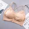 郗德鑫美背吊帶文胸夏季薄款少女無(wú)鋼圈小胸聚攏無(wú)痕內衣學(xué)生抹胸跑步瑜伽裹胸 杏色 均碼 建議（80-140斤） 曬單實(shí)拍圖