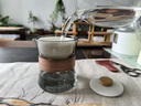 境坊間創(chuàng)意旋轉(zhuǎn)玻璃公道杯泡茶壺家用茶漏茶水分離泡茶器一體功夫茶具 煙灰玻璃逍遙手抓公杯 曬單實拍圖