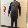雅鹿男士保暖內(nèi)衣男冬季加絨加厚防寒中老年男生大碼打底秋衣秋褲套裝 深灰-圓領(lǐng) XL 【建議120-145斤】 曬單實拍圖
