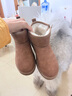 百麗休閑戶外雪地靴商場(chǎng)時(shí)尚保暖短靴C1Y1DDD4 棕色 39 曬單實(shí)拍圖