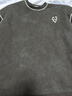 英克斯（inxx）APYD 廢土風(fēng)臟洗感長(zhǎng)袖T恤情侶裝撞色設(shè)計(jì)感套頭衫上衣男女同款 黑色 S 曬單實(shí)拍圖