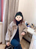 拉夏貝爾（La Chapelle）短外套女裝2025年春秋新款韓版寬松時(shí)尚小個(gè)子外套風(fēng)衣上衣女 黃格子 L [建議120-135斤] 曬單實(shí)拍圖