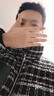 GXG男裝  pu皮口袋小香風(fēng)面料棉服男通勤保暖加厚外套 24冬季新 黑色 XL 曬單實(shí)拍圖