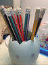 得力鉛筆小學(xué)生專(zhuān)用一二年級2b幼兒園兒童hb初學(xué)者大三角安全新無(wú)鉛帶橡皮擦頭三棱正姿原木菱練字筆文具 桶裝【30支/2B】六角桿 送卷筆刀+橡皮 曬單實(shí)拍圖