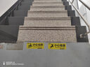 趣行小心臺階耐磨警示地貼斜紋PVC不干膠門(mén)檻階梯防摔警告貼30CM 10片 曬單實(shí)拍圖