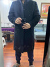 MAGIOPY輕奢侈高端品牌男裝水貂毛領(lǐng)羊毛呢大衣男長(zhǎng)款冬季羽絨內(nèi)膽外套 藏青色 195 4XL 曬單實(shí)拍圖
