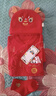迪士尼龍寶寶嬰兒衣服新生春秋款喜慶紅百日宴初生兒連體衣滿月寶寶服裝 紅神龍帶福含帽+襪 66cm 曬單實(shí)拍圖